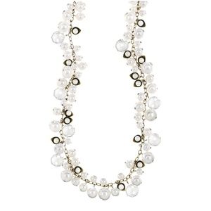 Chloe + Isabel Pearl + Crystal Drop Necklace